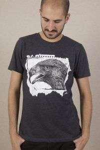 camiseta ecologica-aguila-hombre-gris-sirem-wild-animales-aves