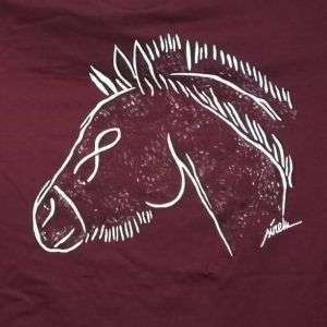 camiseta pintada-caballo cueva casares grabado