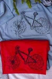 camiseta bici azul roja-sirem wild