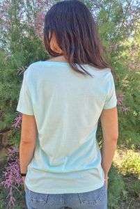 Camiseta mujer bici manga corta algodon organico-sirem wild