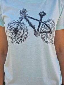 Camiseta mujer bici manga corta turquesa-sirem wild