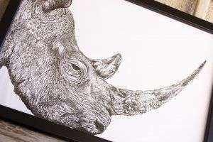 dibujo rinoceronte ilustracion-sirem wild