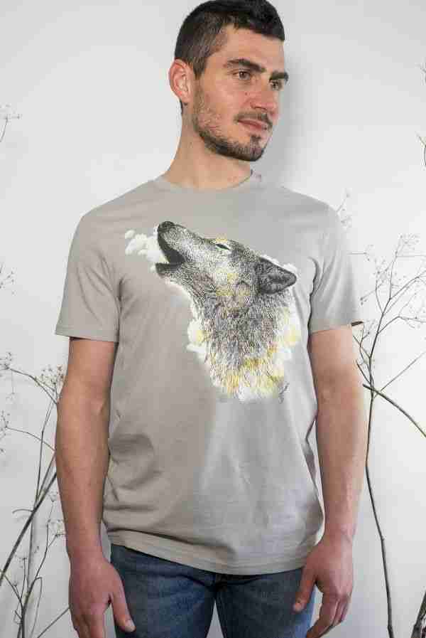 Camiseta hombre Lobo-sirem wild