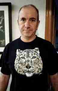 camiseta pintada a mano-sirem wild-leopardo
