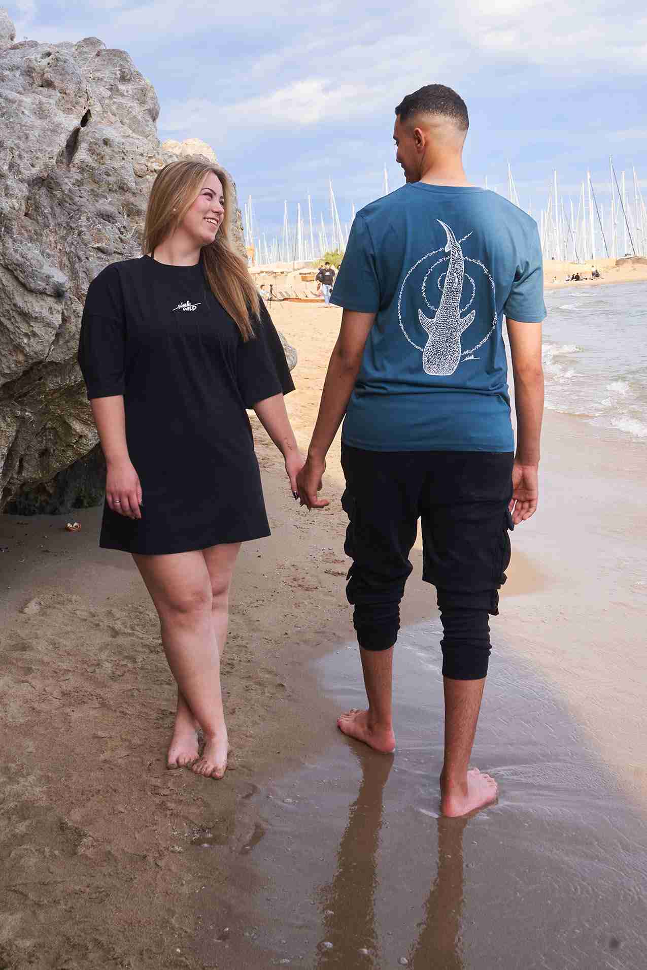camiseta tiburon ballena-ropa sostenible unisex-sirem wild